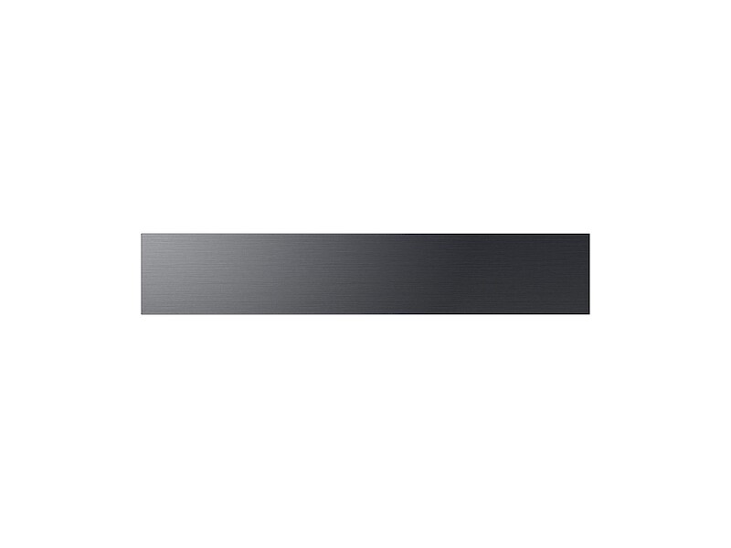 Bespoke 4-Door French Door Refrigerator Panel in Matte Black Steel - Middle Panel RAF36DMMMTAA