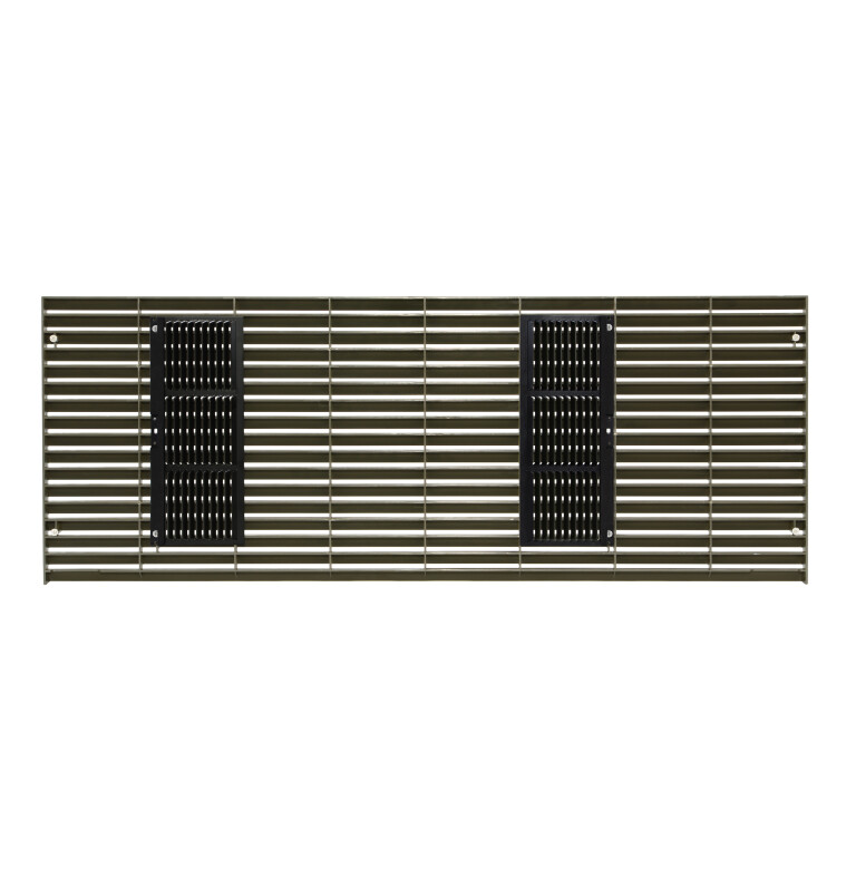 Zoneline architectural rear grille - dark brown view 2