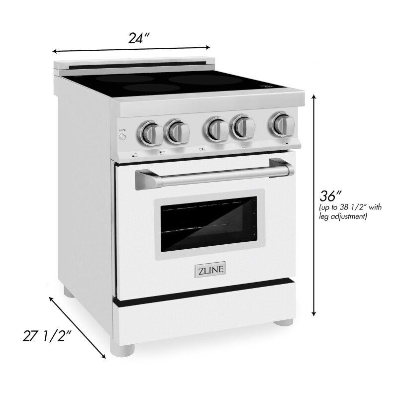 24" 2.8 cu. ft. Induction Range with a 3 Element Stove and Electric Oven RAIND24, product image 17 of 60