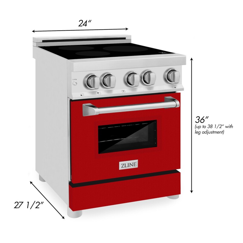 24" 2.8 cu. ft. Induction Range with a 3 Element Stove and Electric Oven RAIND24, product image 50 of 60