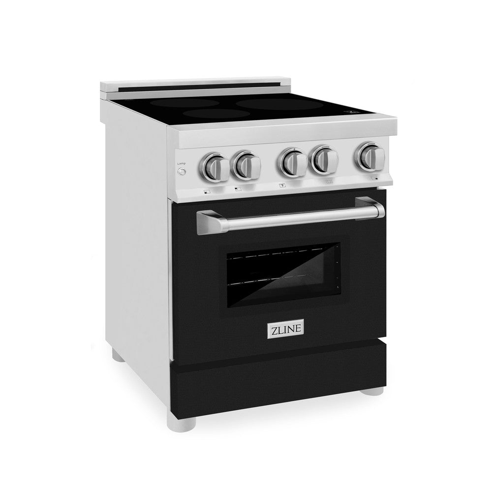 24" 2.8 cu. ft. Induction Range with a 3 Element Stove and Electric Oven RAINDBLM24