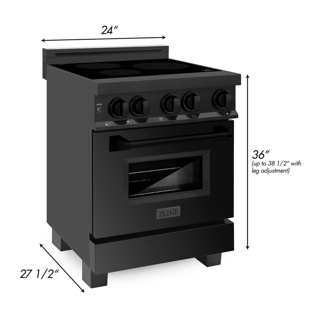 24" 2.8 cu. ft. Induction Range with a 3 Element Stove and Electric Oven RAINDBS24, product image 11 of 11