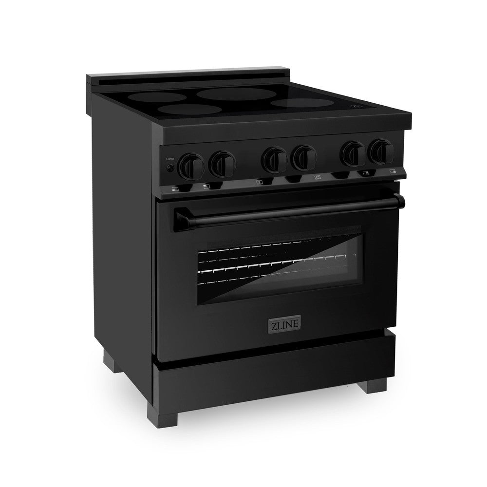 30" 4.0 cu. ft. Induction Range with a 4 Element Stove and Electric Oven RAINDBS30