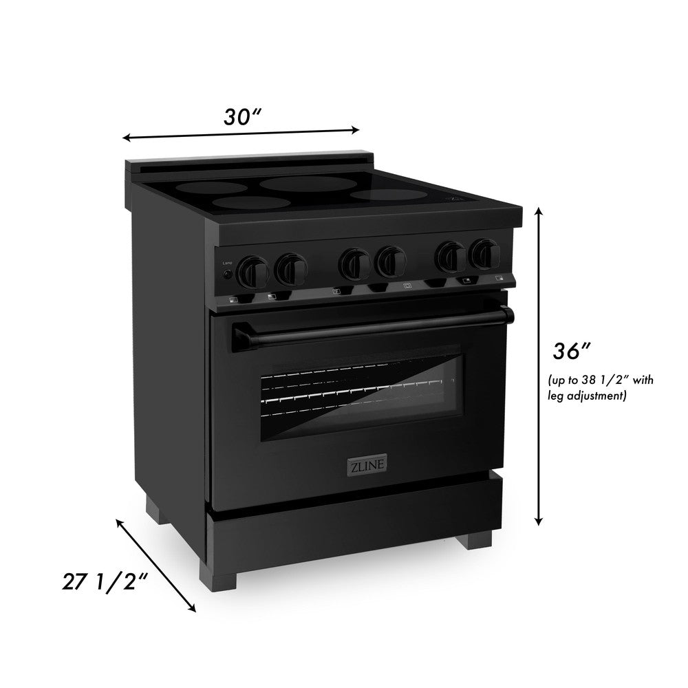 30" 4.0 cu. ft. Induction Range with a 4 Element Stove and Electric Oven RAINDBS30, product image 15 of 15