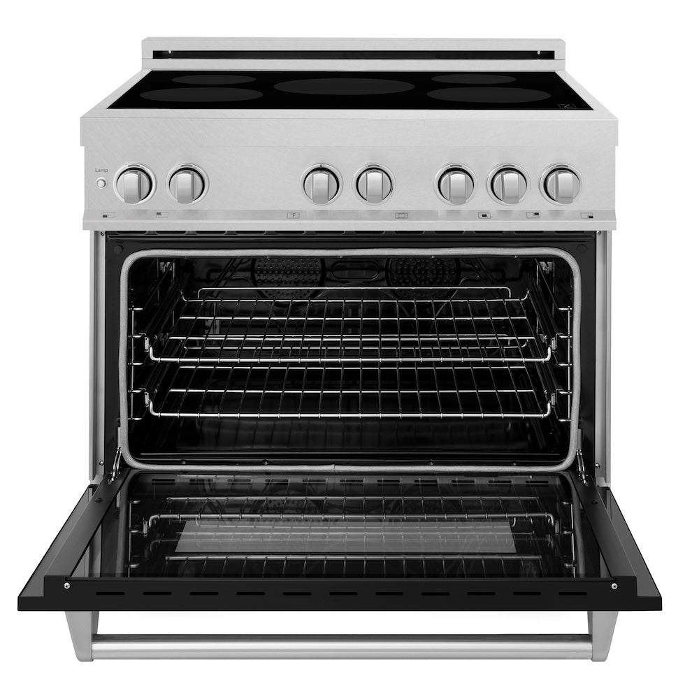 36" 4.6 cu. ft. Induction Range with a 4 Element Stove and Electric Oven RAINDSBLM36, product image 4 of 11