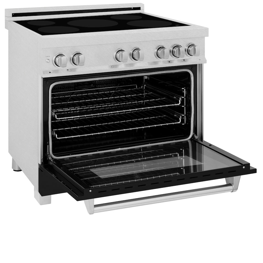 36" 4.6 cu. ft. Induction Range with a 4 Element Stove and Electric Oven RAINDSBLM36, product image 6 of 11