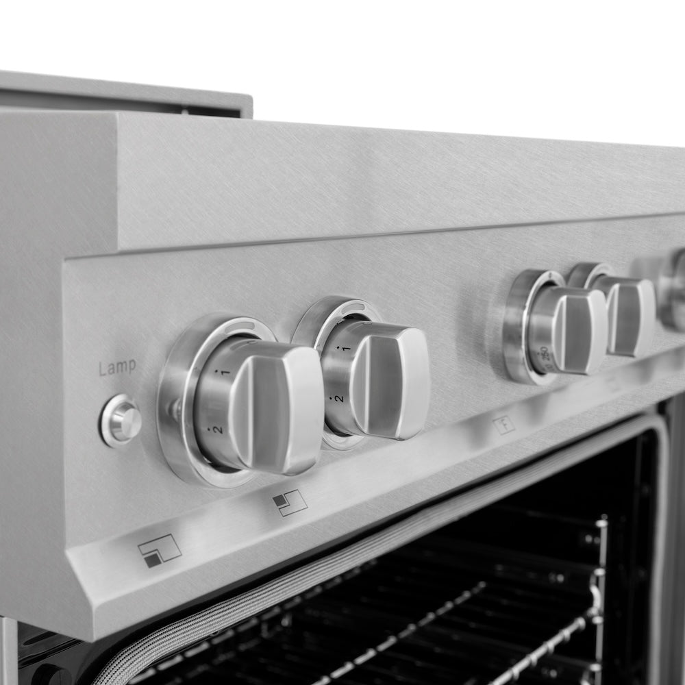 36" 4.6 cu. ft. Induction Range with a 4 Element Stove and Electric Oven RAINDSBLM36, product image 8 of 11