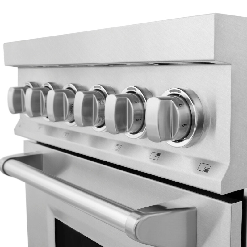 ZLINE 24 in. 2.8 cu. ft. Legacy Induction Range with 4 Element Cooktop and Electric Oven in Satin Stainless Steel (RAINDS-SN-24) RAINDSSN24, product image 7 of 12