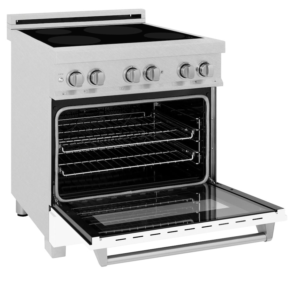 30" 4.0 cu. ft. Induction Range with a 4 Element Stove and Electric Oven RAINDSWM30