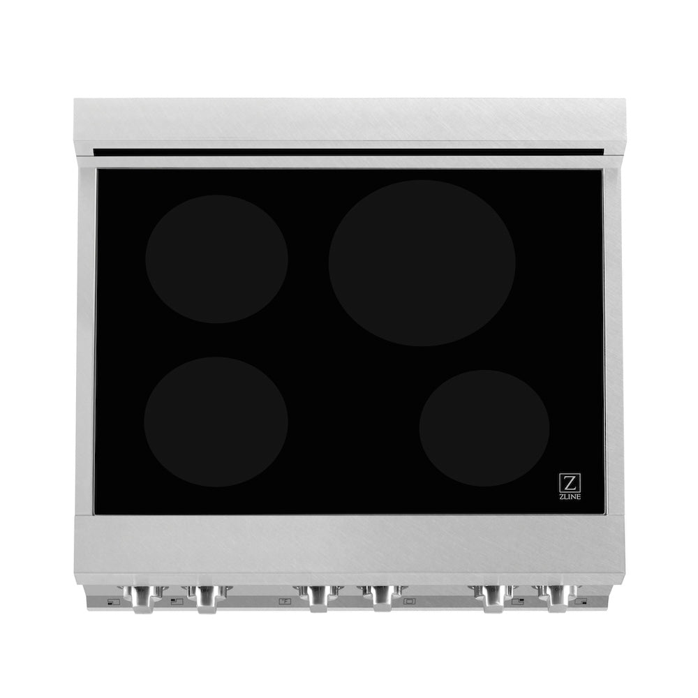 30" 4.0 cu. ft. Induction Range with a 4 Element Stove and Electric Oven RAINDSWM30