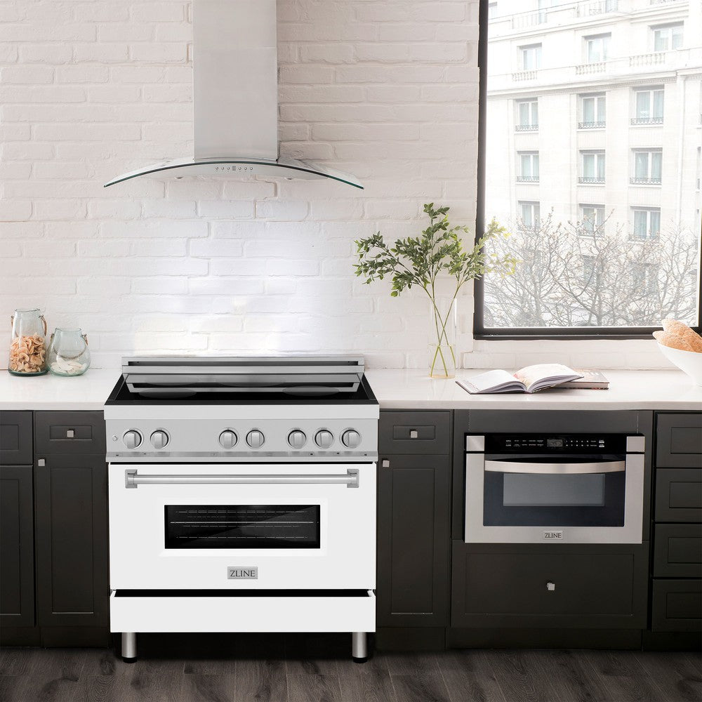 36" 4.6 cu. ft. Induction Range with a 4 Element Stove and Electric Oven RAINDWM36, product image 2 of 12