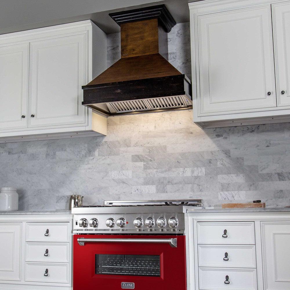 36" Dual Fuel Range with Gas Stove and Electric Oven with Color Door Options (RA36) RARG36