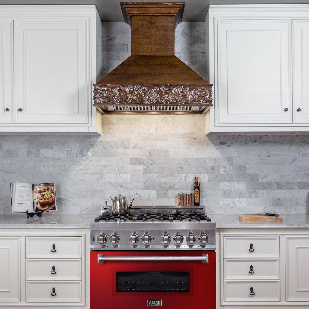 36" Dual Fuel Range with Gas Stove and Electric Oven with Color Door Options (RA36) RARG36