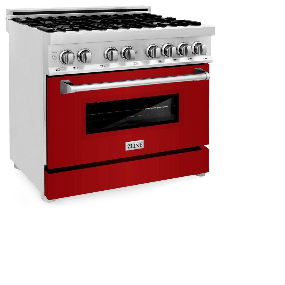 36" Dual Fuel Range with Gas Stove and Electric Oven with Color Door Options (RA36) RARG36