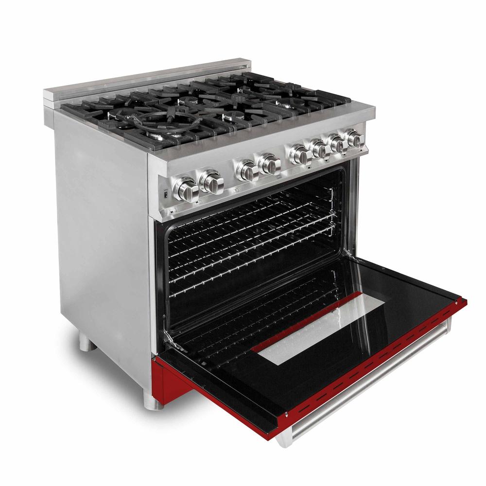 36" Dual Fuel Range with Gas Stove and Electric Oven with Color Door Options (RA36) RARG36