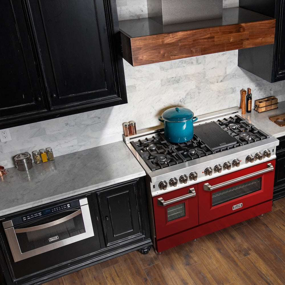 48" Professional Dual Fuel Range with Color Door Options (RA48) RARG48