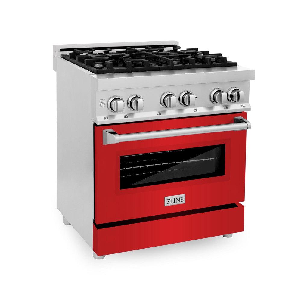 30" 4.0 cu. ft. Dual Fuel Range with Gas Stove and Electric Oven with Color Door Options (RA30) RARM30