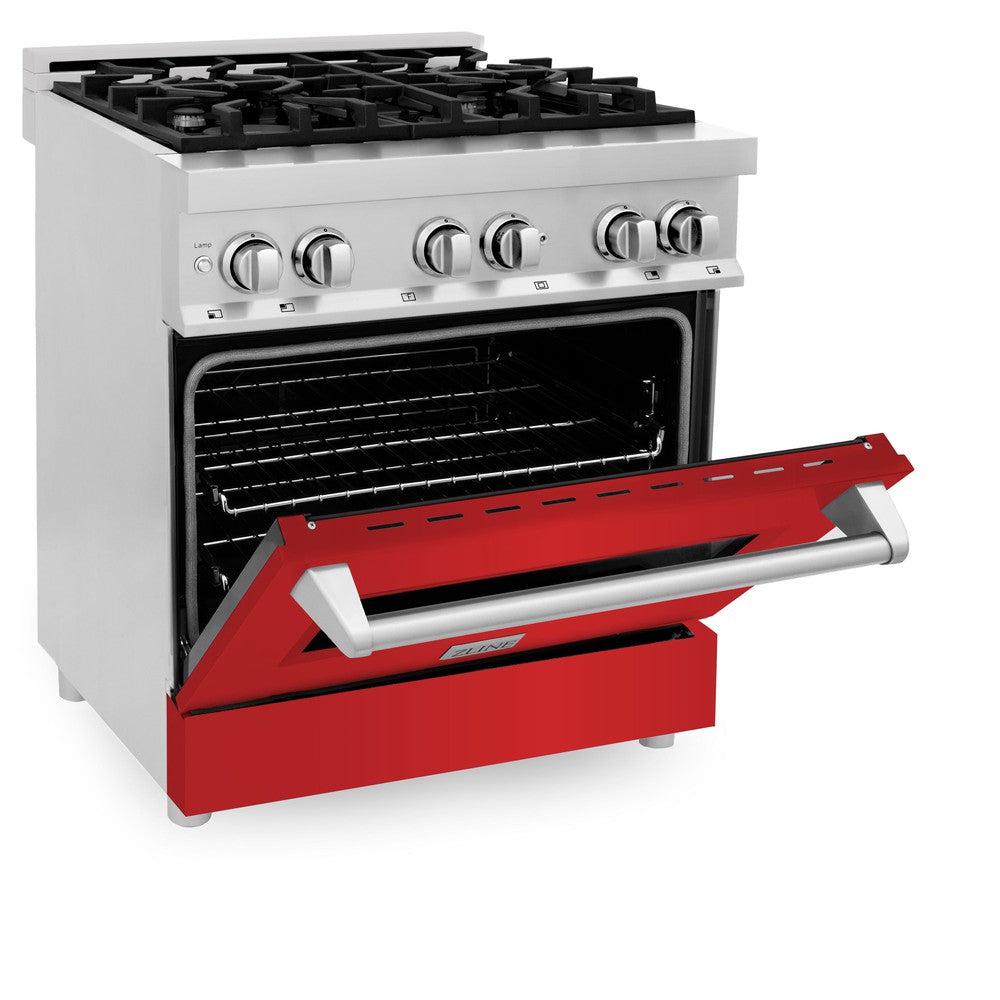 30" 4.0 cu. ft. Dual Fuel Range with Gas Stove and Electric Oven with Color Door Options (RA30) RARM30