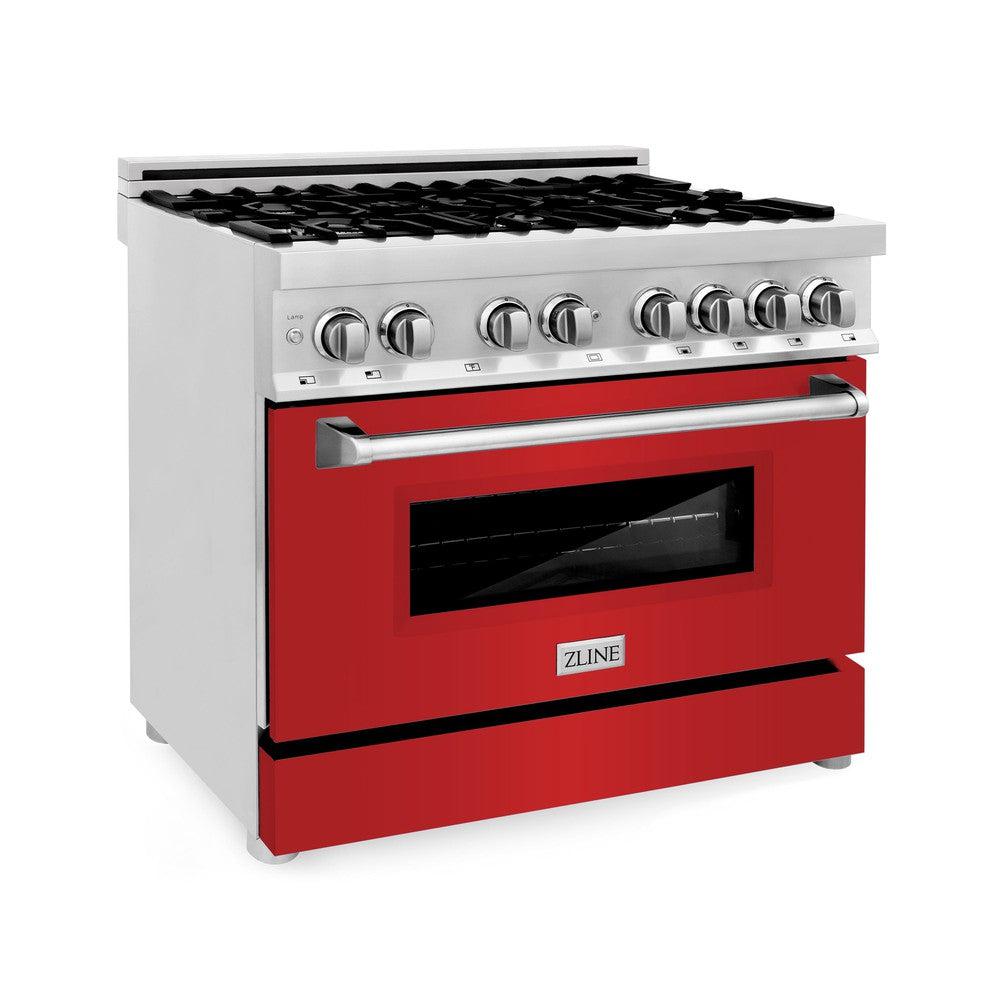 36" Dual Fuel Range with Gas Stove and Electric Oven with Color Door Options (RA36) RARM36