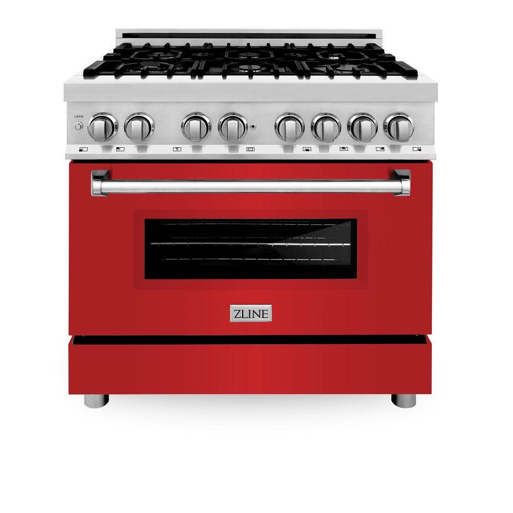 36" Dual Fuel Range with Gas Stove and Electric Oven with Color Door Options (RA36) RARM36