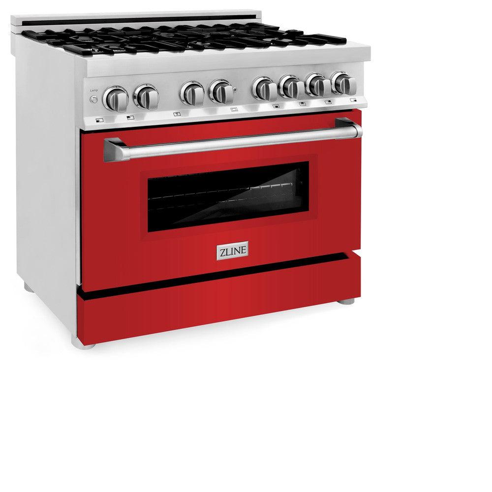 36" Dual Fuel Range with Gas Stove and Electric Oven with Color Door Options (RA36) RARM36