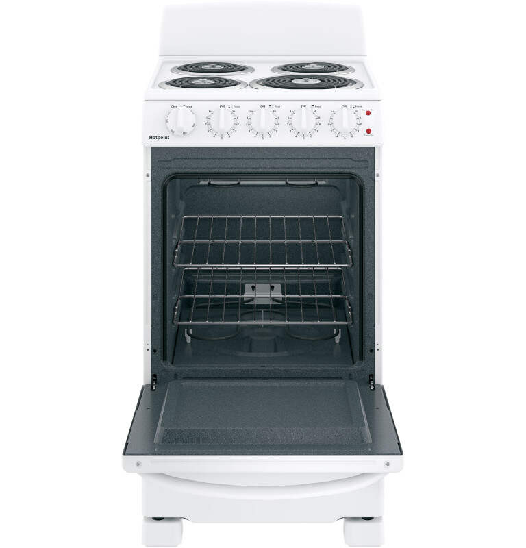 Hotpoint® ENERGY STAR® 20" Electric Free-Standing Front-Control Electric Range view 2