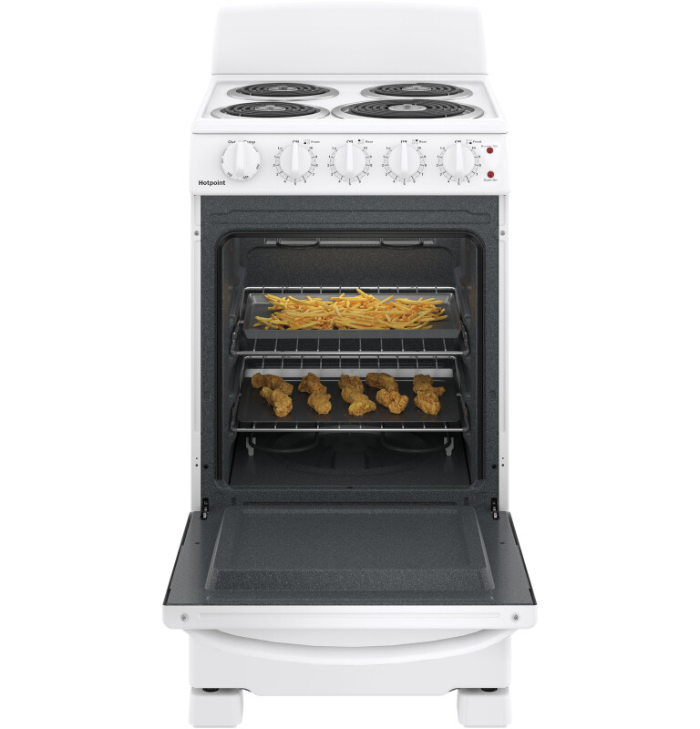 Hotpoint® ENERGY STAR® 20" Electric Free-Standing Front-Control Electric Range view 5
