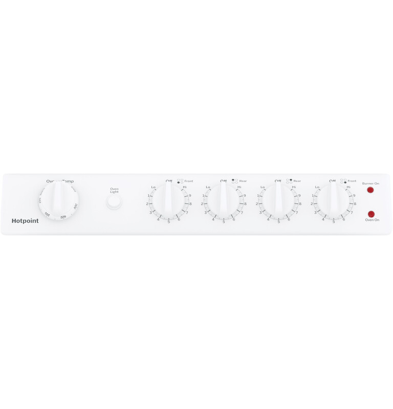 Hotpoint® ENERGY STAR® 24" Electric Free-Standing Front-Control Range view 2