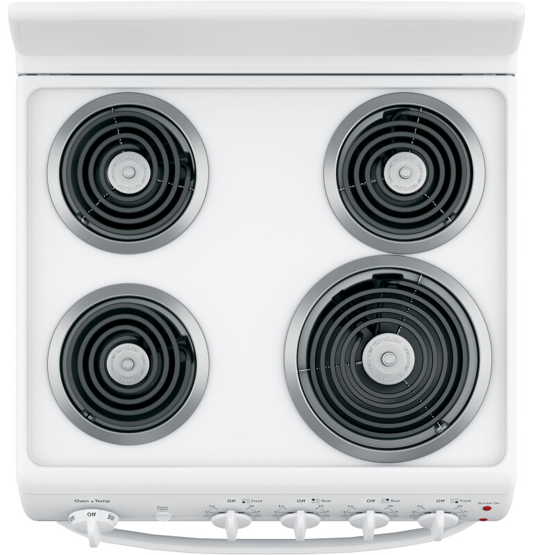 Hotpoint® 24" Free-Standing Front-Control Electric Range RAS300DMWW