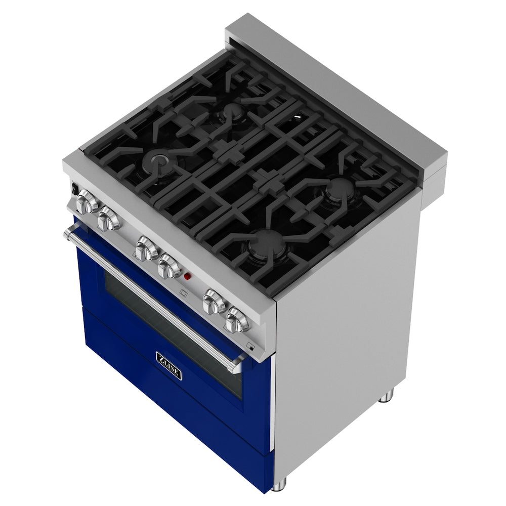 30" 4.0 cu. ft. Dual Fuel Range with Gas Stove and Electric Oven and Door (RAS-30) RASBG30