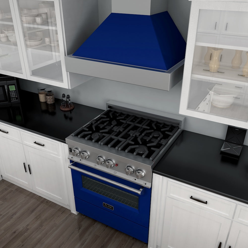 30" 4.0 cu. ft. Dual Fuel Range with Gas Stove and Electric Oven and Door (RAS-30) RASBG30