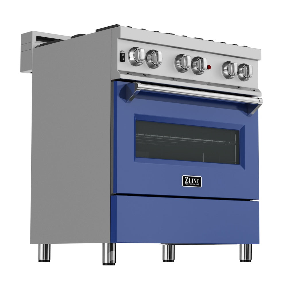 30" 4.0 cu. ft. Dual Fuel Range with Gas Stove and Electric Oven and Door (RAS-30) RASBM30