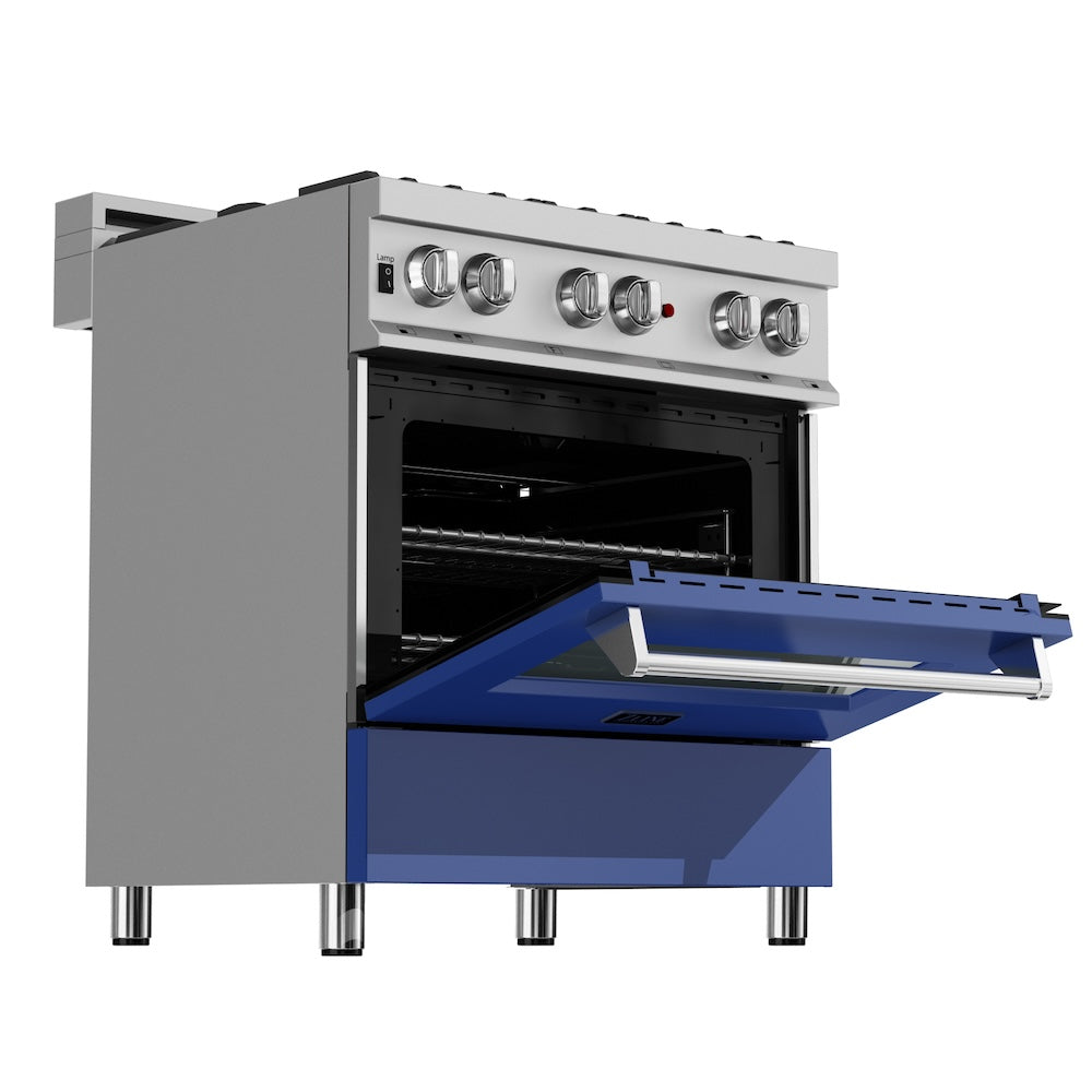 30" 4.0 cu. ft. Dual Fuel Range with Gas Stove and Electric Oven and Door (RAS-30) RASBM30