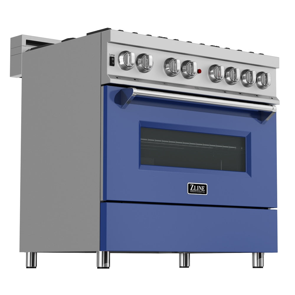36" 4.6 cu. ft. Dual Fuel Range with Gas Stove and Electric Oven (RAS-36) RASBM36