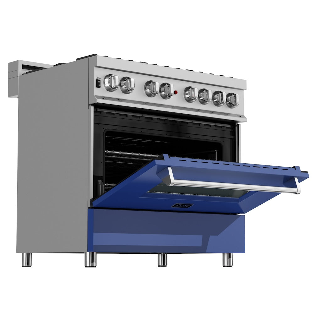36" 4.6 cu. ft. Dual Fuel Range with Gas Stove and Electric Oven (RAS-36) RASBM36