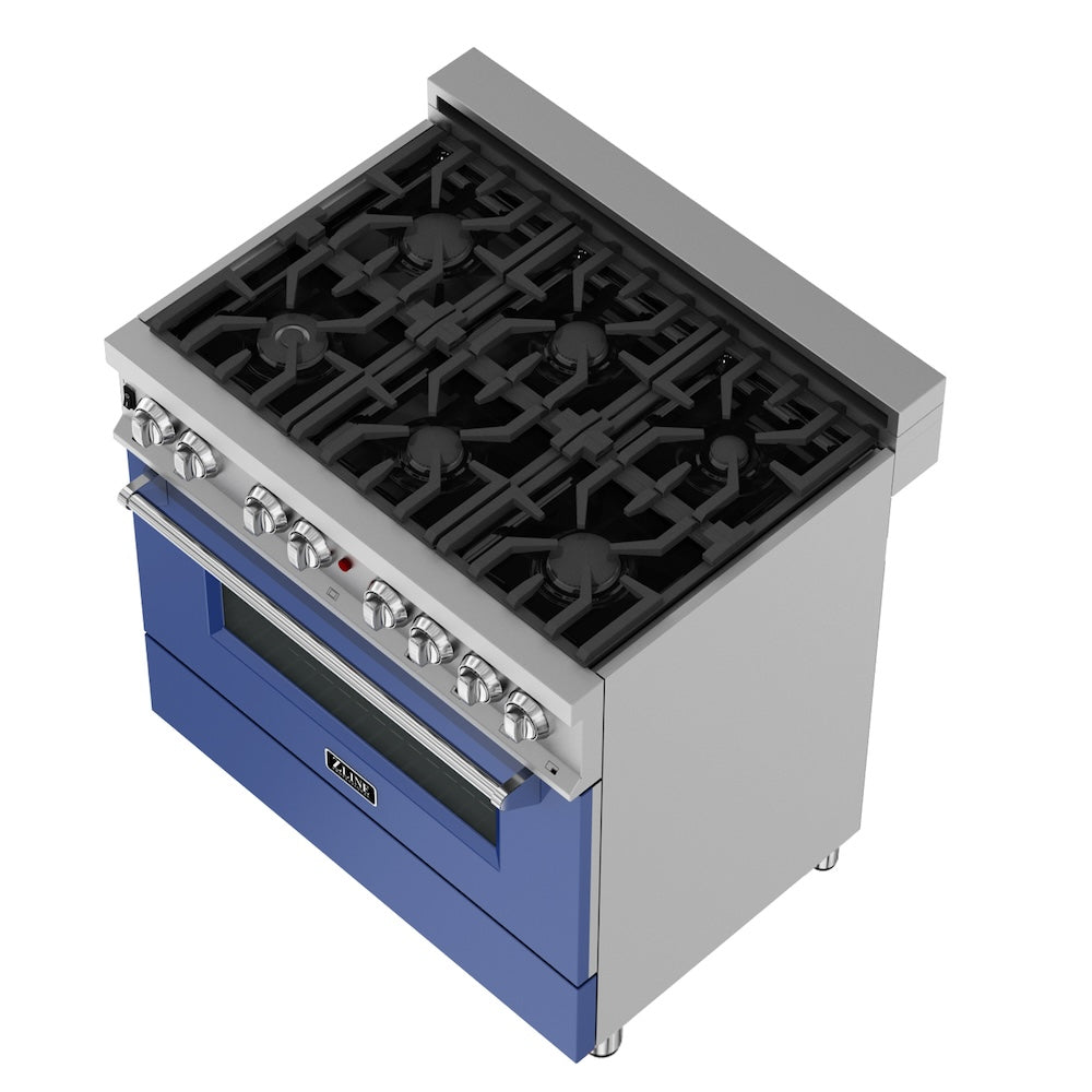 36" 4.6 cu. ft. Dual Fuel Range with Gas Stove and Electric Oven (RAS-36) RASBM36