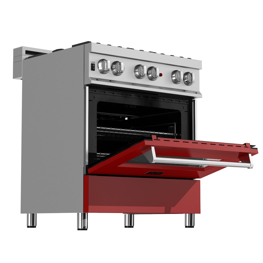 30" 4.0 cu. ft. Dual Fuel Range with Gas Stove and Electric Oven and Door (RAS-30) RASRM30