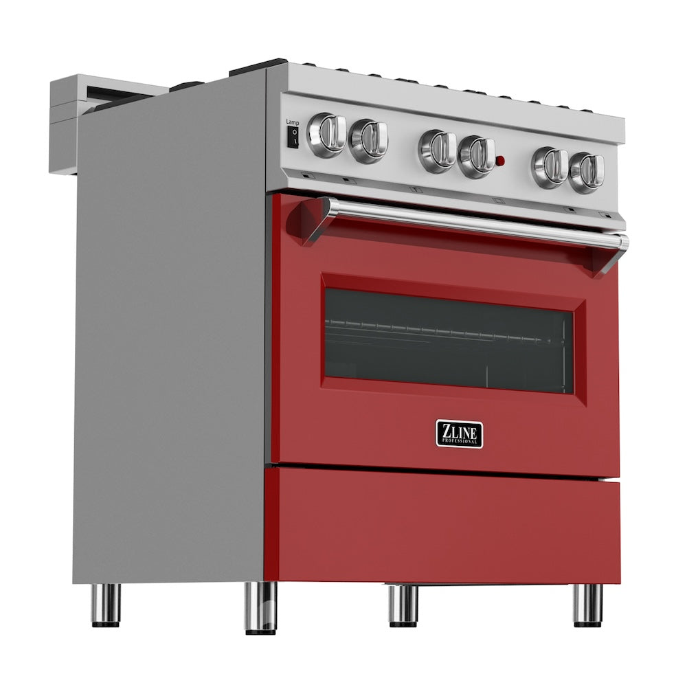 30" 4.0 cu. ft. Dual Fuel Range with Gas Stove and Electric Oven and Door (RAS-30) RASRM30