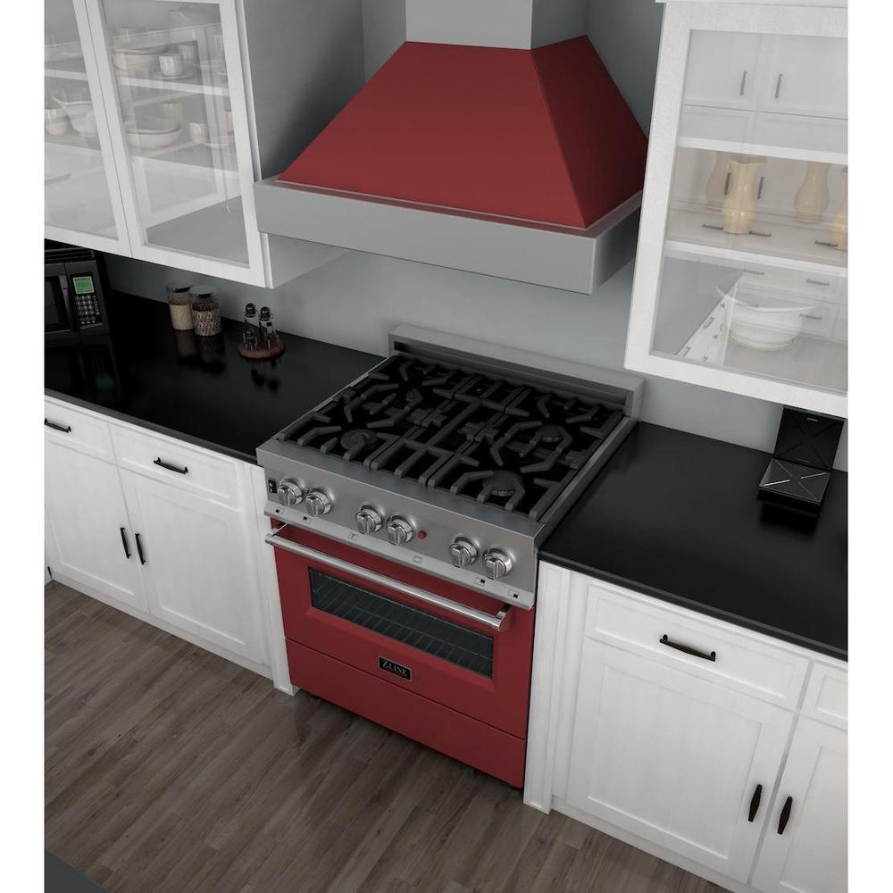 30" 4.0 cu. ft. Dual Fuel Range with Gas Stove and Electric Oven and Door (RAS-30) RASRM30