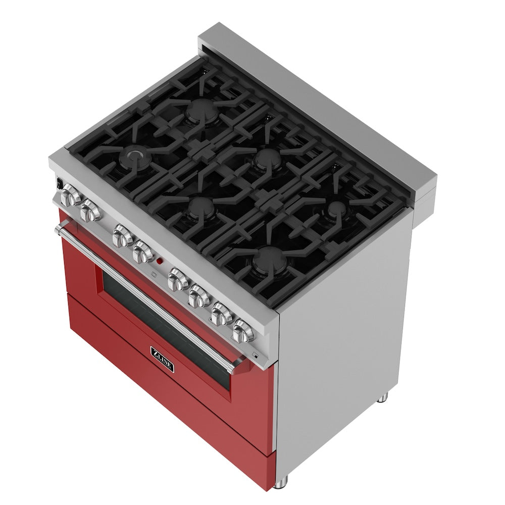36" 4.6 cu. ft. Dual Fuel Range with Gas Stove and Electric Oven (RAS-36) RASRM36