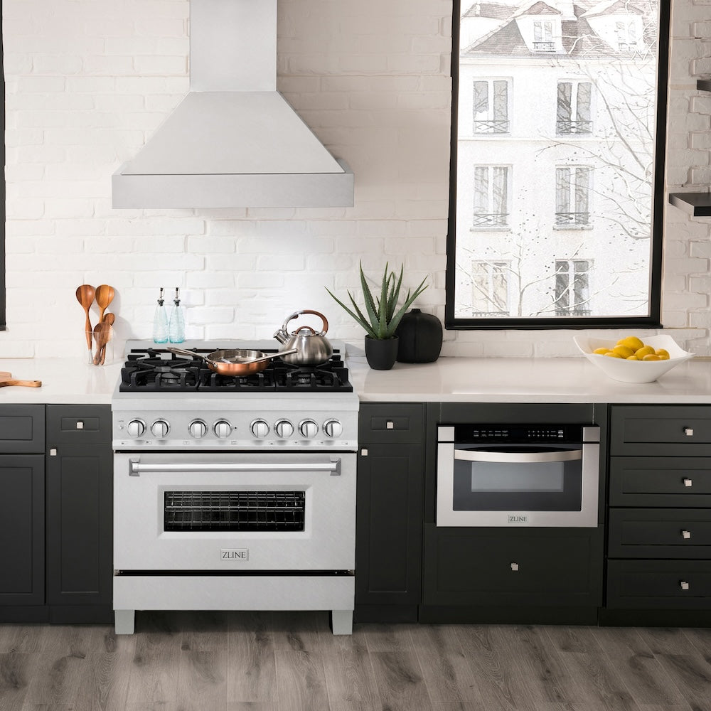 36 In. 4.6 Cu. Ft. Legacy Dual Fuel Range With 6 Burner Gas Cooktop And Electric Convection Oven In Satin Stainless Steel RASSN36