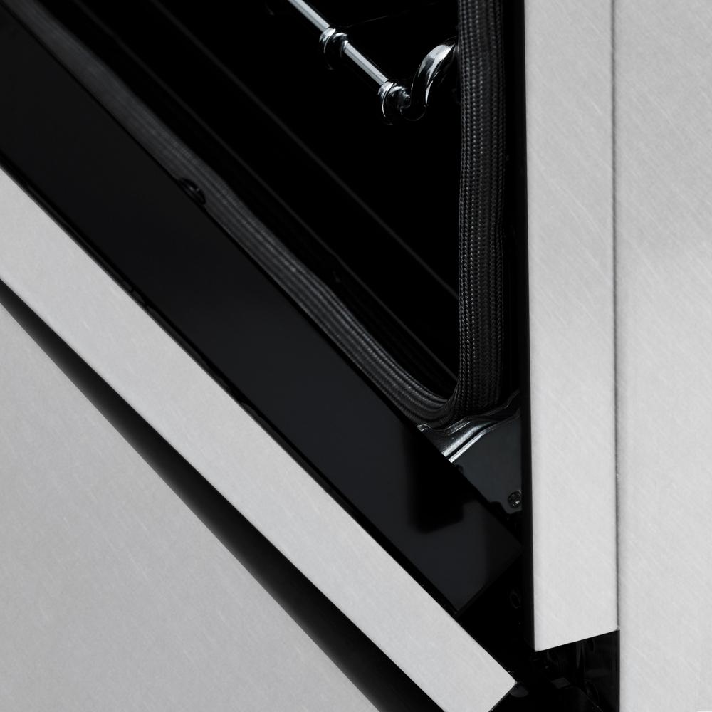 Autograph Edition 48 In. 6.0 Cu. Ft. Legacy Dual Fuel Range With 7 Burner Gas Cooktop And 2 Electric Ovens In Satin Stainless Steel And Matte Black Accents RASZSN48MB