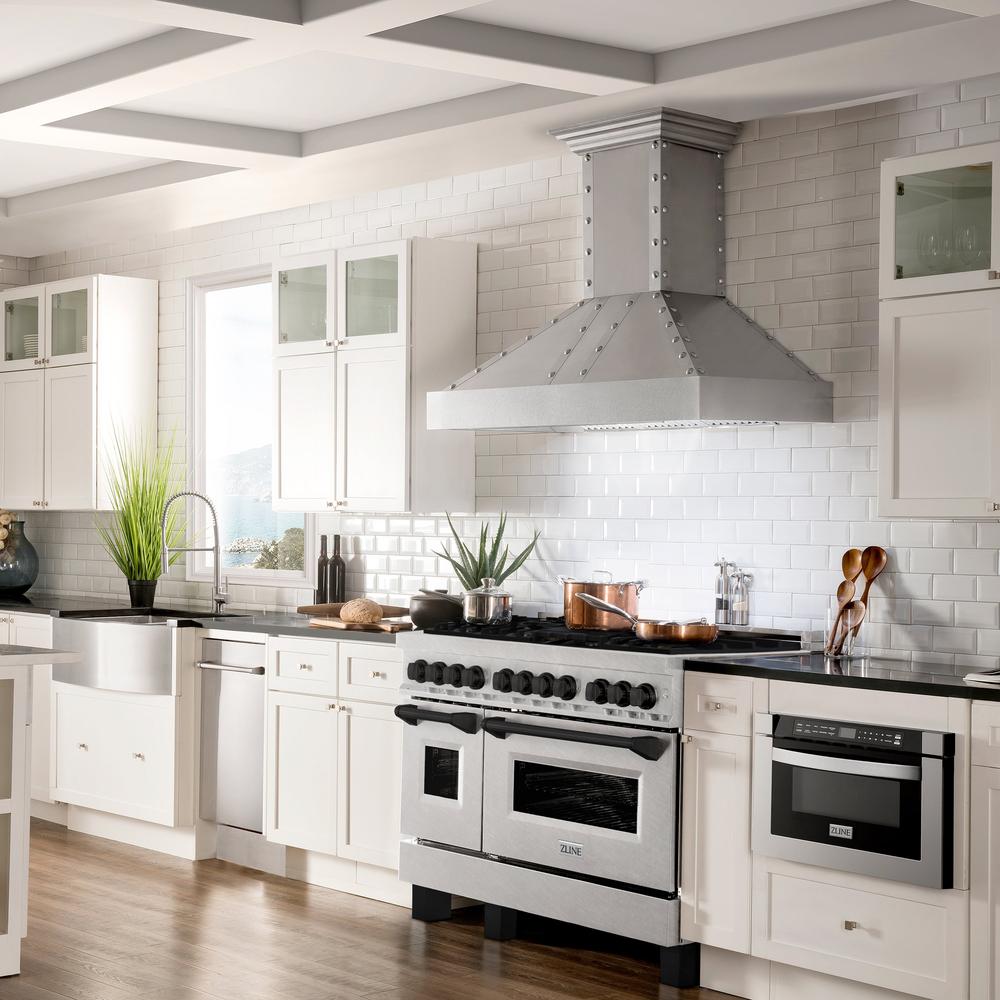 Autograph Edition 48 In. 6.0 Cu. Ft. Legacy Dual Fuel Range With 7 Burner Gas Cooktop And 2 Electric Ovens In Satin Stainless Steel And Matte Black Accents RASZSN48MB