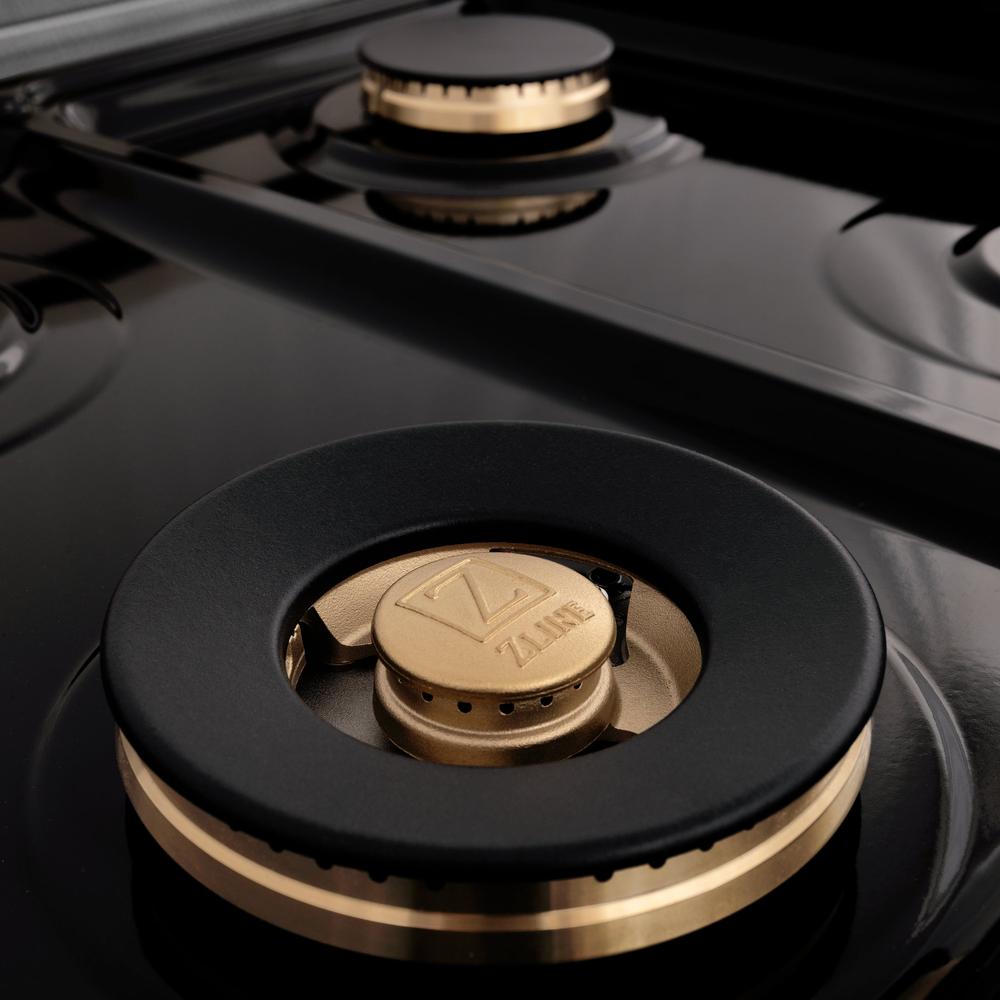 Autograph Edition 48 In. 6.0 Cu. Ft. Legacy Dual Fuel Range With 7 Burner Gas Cooktop And 2 Electric Ovens In Satin Stainless Steel And Matte Black Accents RASZSN48MB