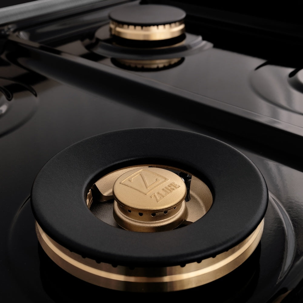 Autograph Edition 60" 7.4 cu. ft. Dual Fuel Range with Gas Stove and Electric Oven with White Matte Door and Champagne Bronze Accents RASZWM60CB