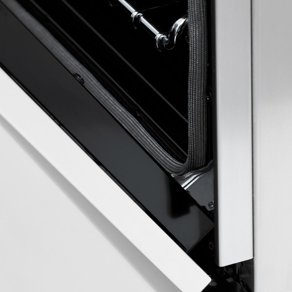 Autograph Edition 60" 7.4 cu. ft. Dual Fuel Range with Gas Stove and Electric Oven with White Matte Door and Champagne Bronze Accents RASZWM60CB