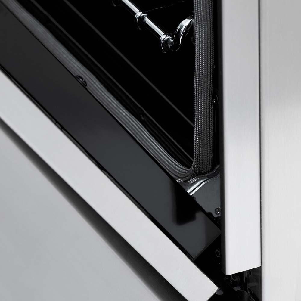 Autograph Edition 60 In. 7.4 Cu. Ft. Legacy Dual Fuel Range With 9 Burner Gas Cooktop And 2 Electric Convection Ovens In Stainless Steel And Matte Black Accents RAZ60MB