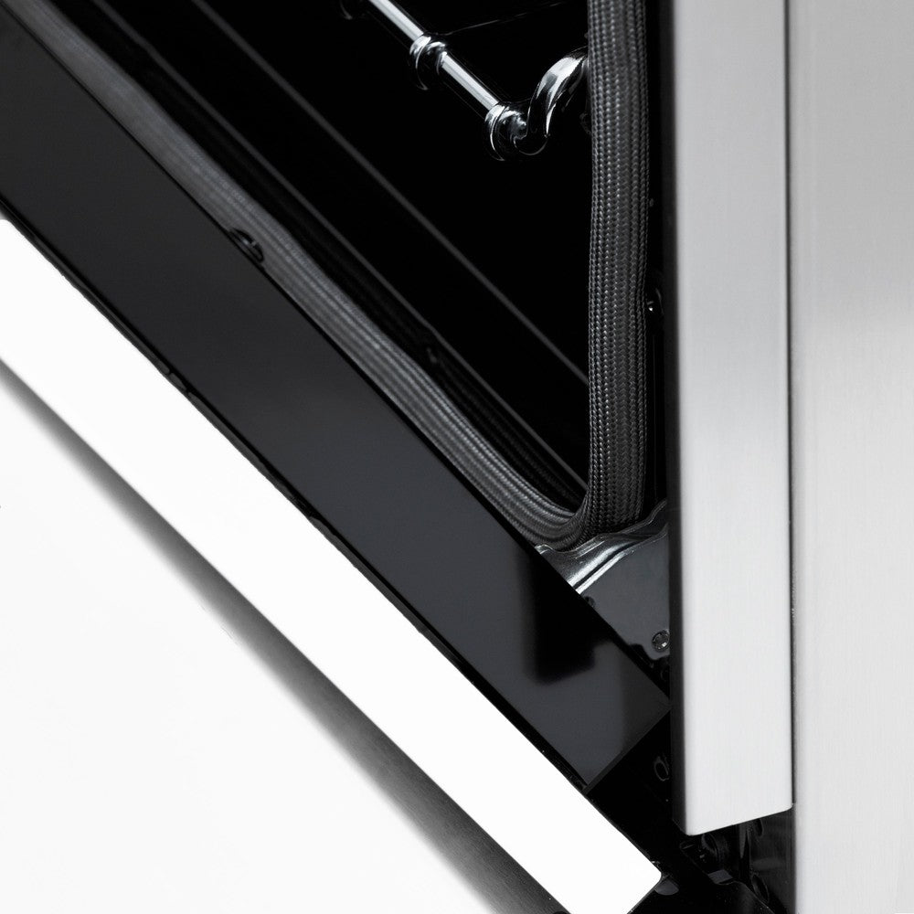 Autograph Edition 48 In. 6.0 Cu. Ft. Legacy Dual Fuel Range With 7 Burner Gas Cooktop And 2 Electric Ovens In Stainless Steel With White Matte Doors And Matte Black Accents RAZWM48MB