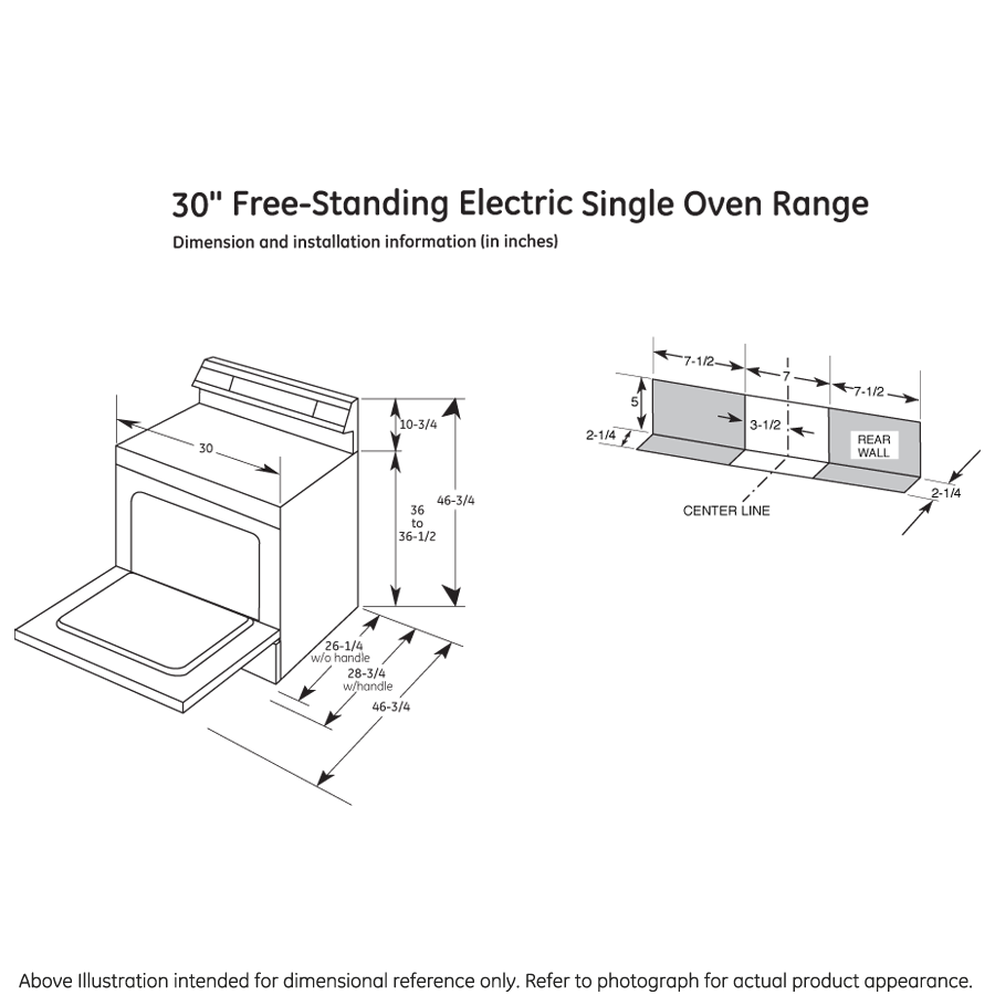 30" Free-Standing Electric Range RB526DHBB