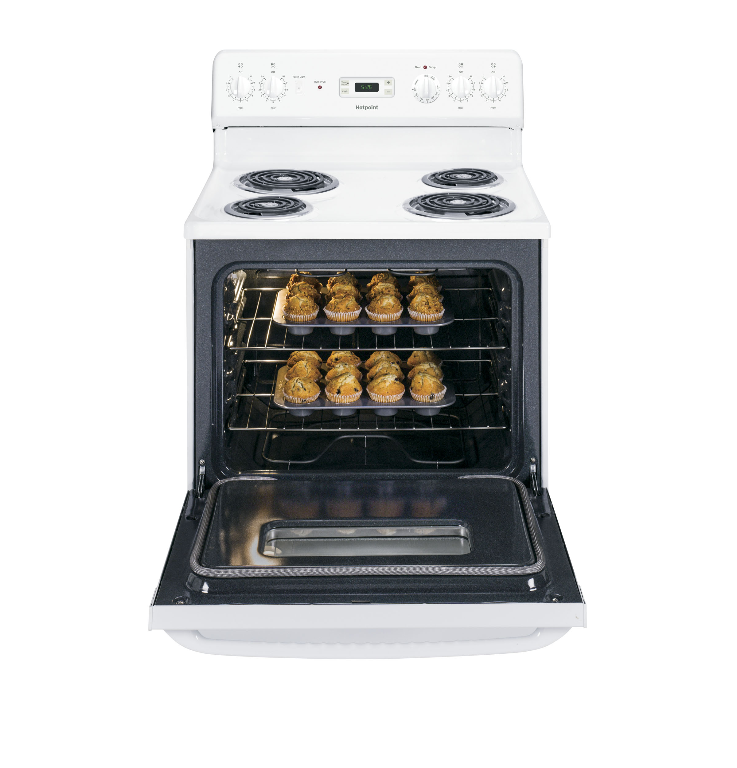 30" Free-Standing Electric Range RB526DHWW, product image 3 of 9